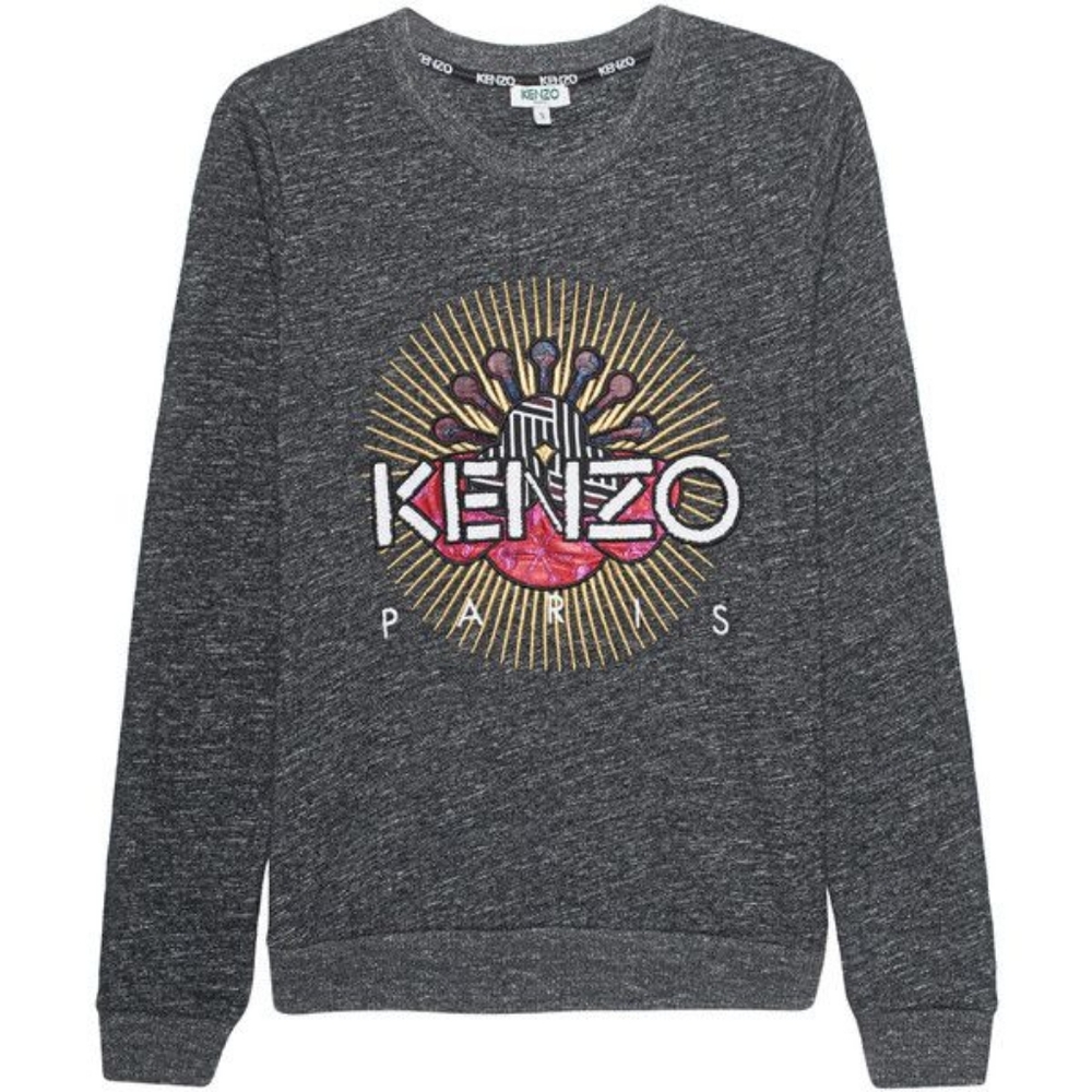 Kenzo Jaspe Sweatshirt in Dark Grey - Picture 2 of 7